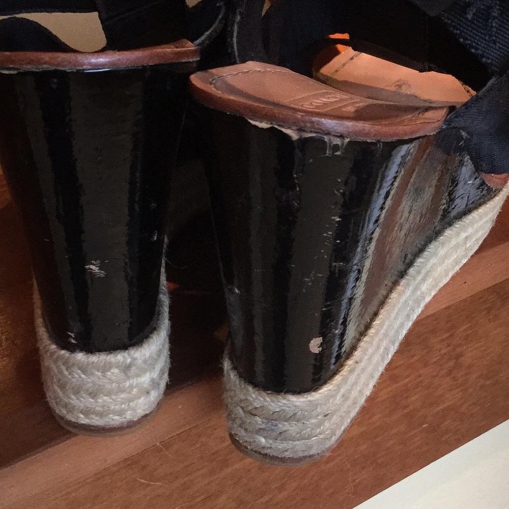 Coach High wedge heel sandal brunch chic travel mother day brunch shopping walk - Picture 7 of 13